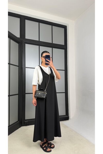 manoire Modal Elbise T-shirt İkili Takım