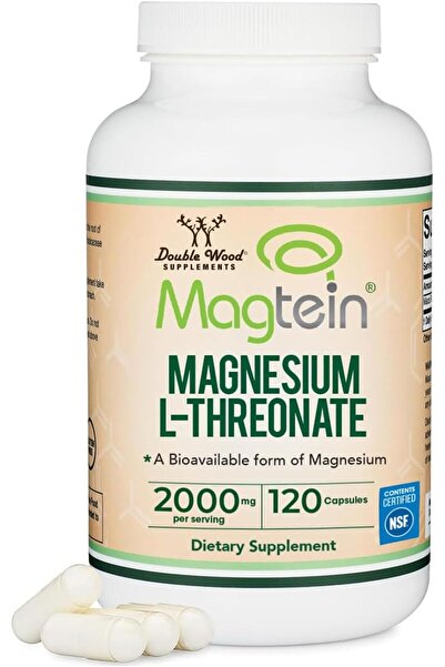Double Wood Supplements Magnesium L-Threonate (120 X 2000mg Capsules)
