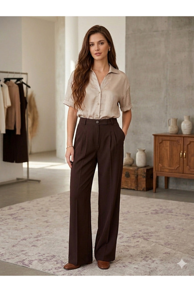 BAHNUR Green Women's Corduroy Pants Lower Gearing