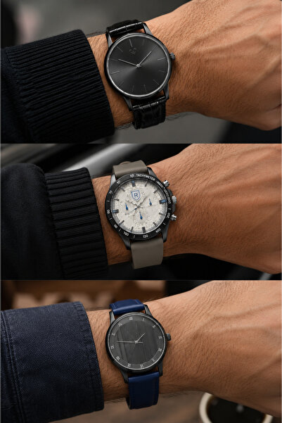 Twelve Opportunity Product 3-Piece Men's Wristwatch Set