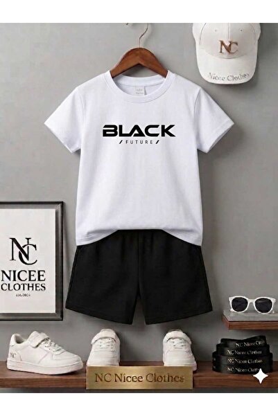 NC Nicee Clothes TRIUNGRĂ ȘI PANTALONI SCURȚI DE VARĂ PENTRU COPII UNISEX (IM...