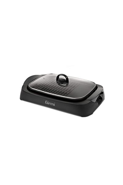 Girmi BQ90 Izgara ve Barbekü, 2200W, Temperli Cam Kapak, Dumansız, Doğal Taş,...