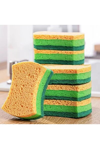 Arabest 6 Pack Zero Scratch Scrub Sponges, 6 Pack, Non-Scratch Kitchen Sponge...
