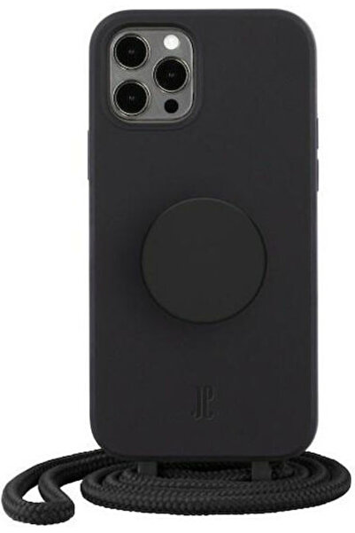 Other Just Elegance PopGrip Θήκη Πλάτης Σιλικόνης Μαύρη (iPhone 12 Pro Max) Κ...