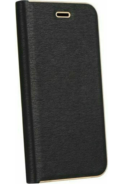 Forcell Luna Gold Book Συνθετικό Δέρμα Μαύρο (Redmi Note 10 5G / Poco M3 Pro)