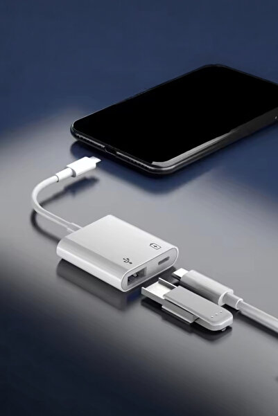 ThenTech Şarj Destekli Type C USB 3.0 Çevirici OTG Kablo Telefon Tablet Flash...
