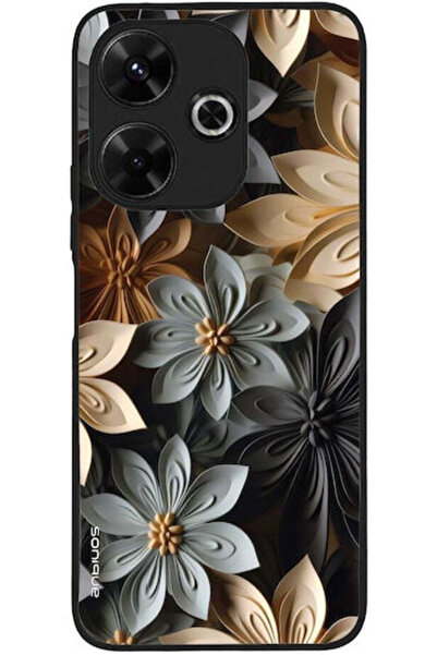 Other Θήκη Sonique Σειράς 3D Λουλουδιών για Xiaomi Redmi 13 4G Poco M6 4G Γκρι