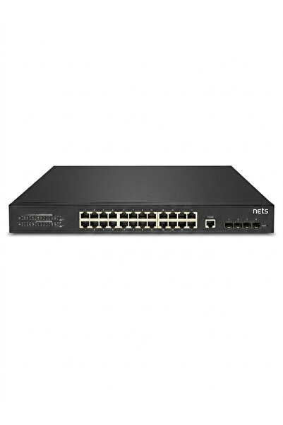 NetsShop Nets NE-ST3428FP Layer 3 Yönetilebilir PoE+ Switch (24 Port)