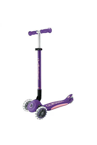 Globber Elite Deluxe Işıklı Scooter - Koyu Mor