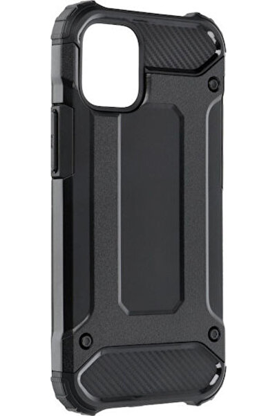 Forcell Θωρακισμένη Πλαστική Μαύρη Πίσω Θήκη (iPhone 13)