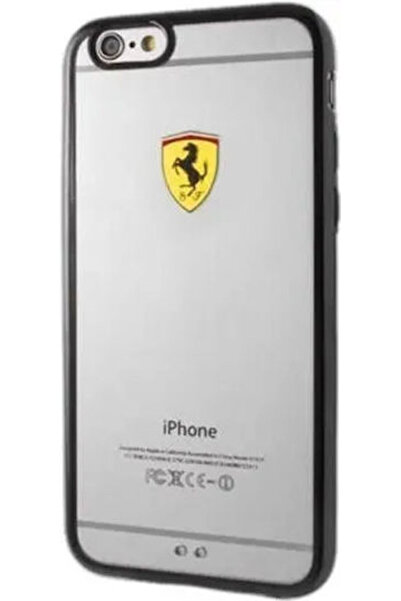 Ferrari Πίσω Κάλυμμα Πλαστικό Μαύρο (iPhone 6/6s Plus) Κωδικός: FEHCP6LBK