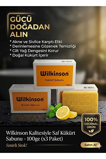 Wilkinson KÜKÜRT SABUN 3 ADET