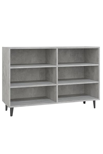 vidaxl Servantă, gri beton, 103,5x35x70 cm, PAL