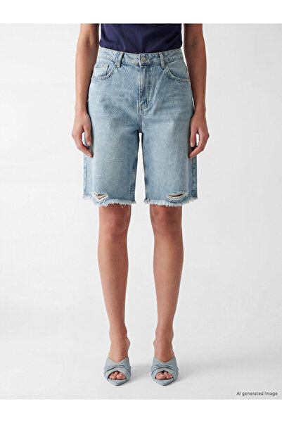 LC Waikiki Bermuda Fit Women's Jean Shorts