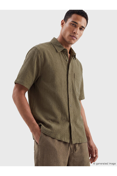 LC Waikiki I Standart Fit Men's Textured Shirt from Freezen Store