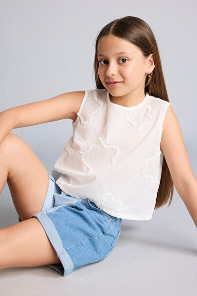 DeFacto Short-Sleeved Blouse Girl Child G7419A826Hs