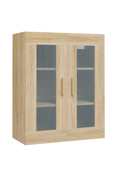 vidaxl Dulap de perete suspendat, stejar sonoma, 69,5x34x90 cm