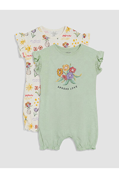 LC Waikiki Esvab • Modern & Distinctive Ruffled Printed Baby Girl 2-Piece Jum...