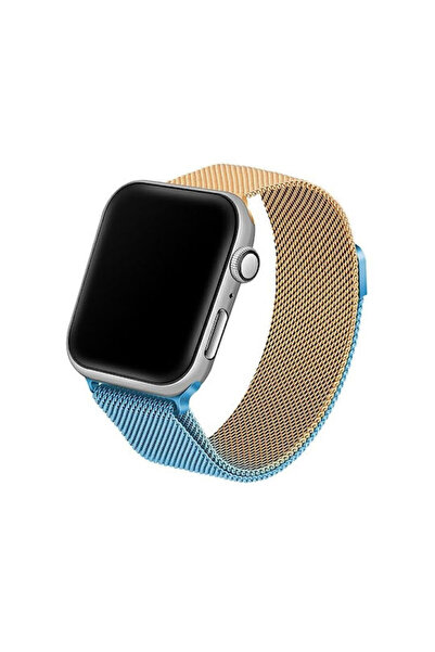 OEM Λουράκι μπλε/χρυσό (Apple Watch)