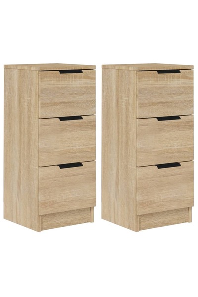 vidaxl Dulapuri, 2 buc., stejar sonoma, 30x30x70 cm, lemn compozit