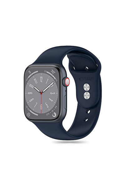 Tech-Protect Λουράκι Σιλικόνης με Πόρπη Μπλε Θολωτό (Apple Watch 44/45/46mm/U...