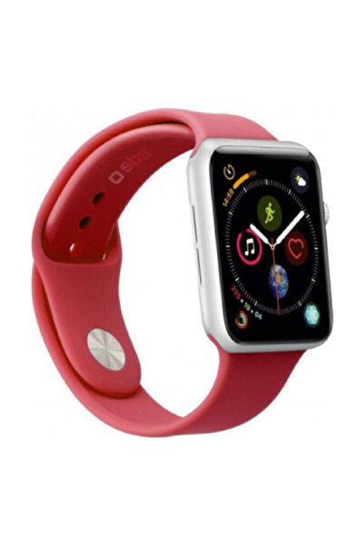 SBS Μέγεθος M Λουράκι Σιλικόνης Κόκκινο (Apple Watch 44/45/46mm/Ultra 49mm)