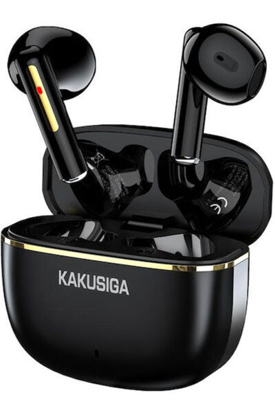 KAKUSİGA KSC-1482 Ακουστικά Bluetooth Handsfree με Θήκη Φόρτισης Μαύρα