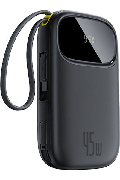 Baseus EnerFill FC31 Power Bank 10000mAh 45W με θύρα USB-A και θύρα USB-C Μαύρο