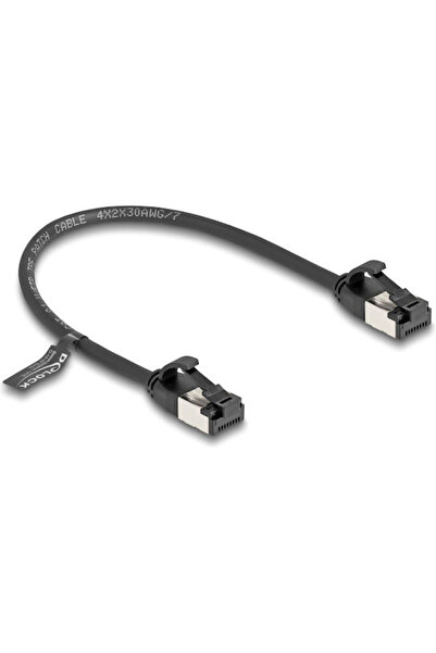 DELOCK Καλώδιο U/FTP (STP) Ethernet 0,25μ Μαύρο Κωδικός: 80181