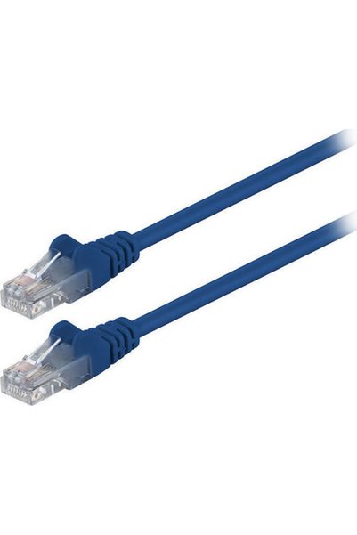 goobay Καλώδιο Ethernet U/UTP Cat.5e 1μ Μπλε Κωδικός: 68340