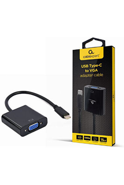 Cablexpert Μετατροπέας USB-C αρσενικό σε VGA θηλυκό 1 τεμάχιο A-CM-VGAF-01