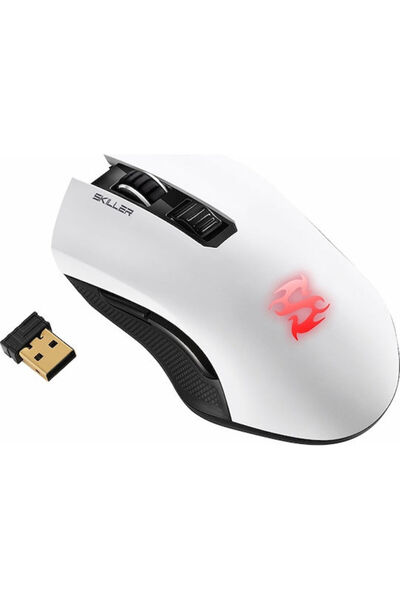 SHARKOON Skiller SGM3 Ασύρματο Ποντίκι Gaming RGB 6000 DPI Λευκό