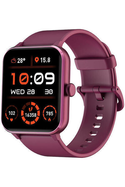 Blackview R50 45mm Έξυπνο ρολόι με μετρητή καρδιακών παλμών (Κλαρέτ)