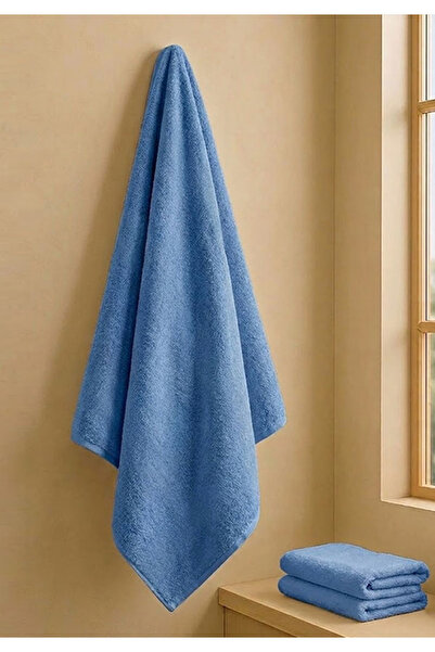 Muchmy Premium Blue Bath Towel Soft Absorbent Durable Cotton Quick Dry Luxury...