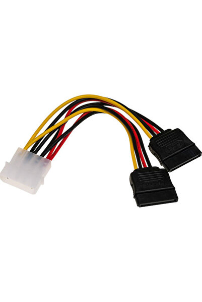 Akyga Καλώδιο Molex 4 ακίδων σε Sata 15 ακίδων 0,15μ Πολύχρωμο (AK-CA-16)