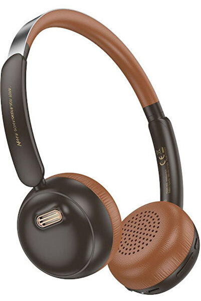 hoco. Hoco Ασύρματα / Ενσύρματα Ακουστικά On-Ear με 30 ώρες λειτουργίας Καφέ