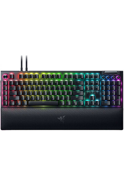RAZER BlackWidow V4 Pro Gaming Μηχανικό Πληκτρολόγιο με κίτρινους διακόπτες κ...