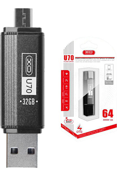 Xo 32GB USB 2.0 Στικάκι Μαύρο