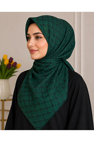 Butik Yüzde 70 Pamuk Flamlı Eşarp Yazma
