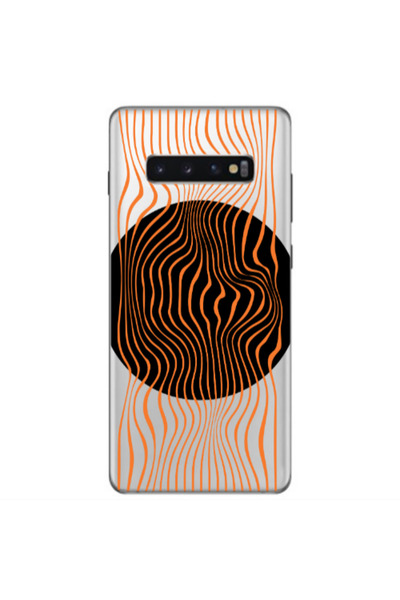 Other Samsung S10 Plus Trapezoidal lines Transparent Silicone TPU Θήκη
