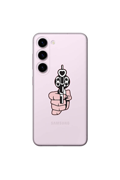 Other Samsung S23 Plus Heart gun Transparent Silicone TPU Θήκη