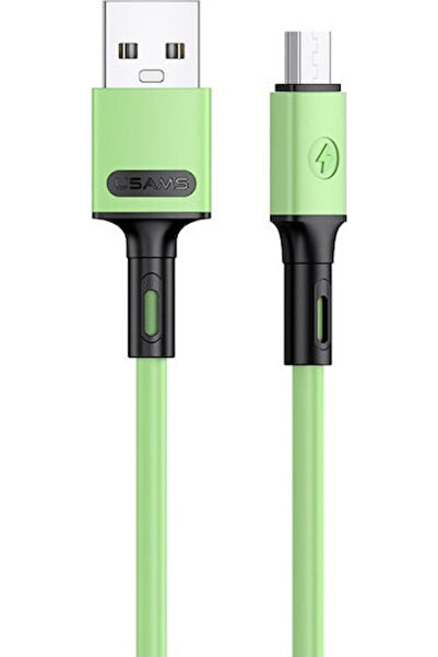 Usams SJ435 1μ Κανονικό Καλώδιο USB 2.0 σε micro USB Πράσινο (SJ435USB02)