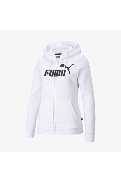 Puma Essentials Logo Full Zip Women's Black Sweatshirt