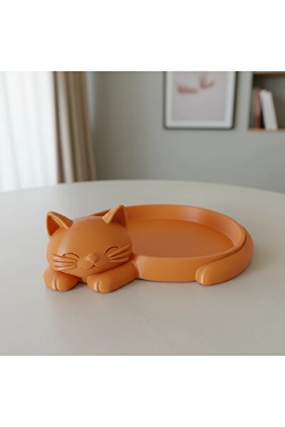 OEM Decorative Organizer with Cat Design, Small Objects Holder for Desk, Nigh...