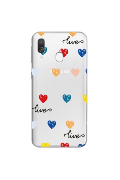 Other Samsung A40 Heart Lives Transparent Silicone TPU Θήκη