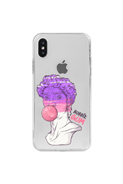 Other Apple iPhone X Pin Bubble Transparent Silicone TPU Θήκη