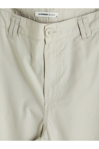 LC Waikiki Beige Regular Fit Men's Cargo Shorts