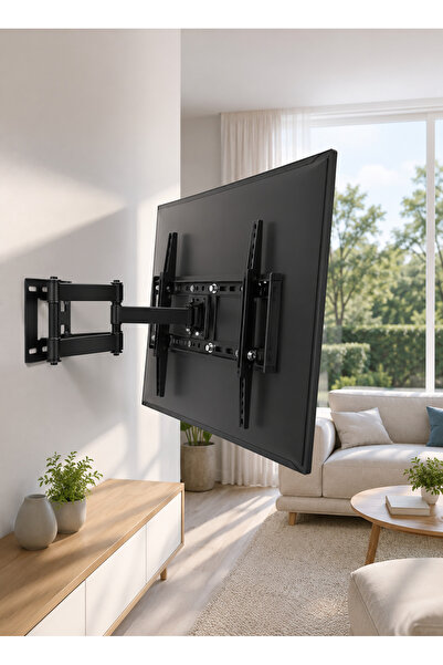 Generic Swivel Tilt TV Bracket, Articulating Dual Arms Wall Mount, 110lbs Cap...