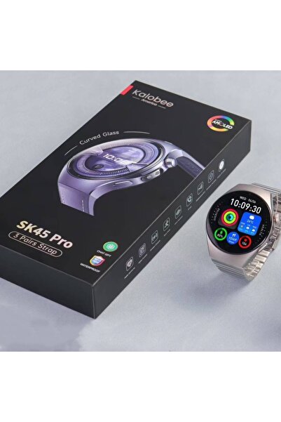 SMRSTORE Kalobee SK45 Pro AMOLED Ekranlı Akıllı Saat Bluetooth Arama ve Sağlık Takipli