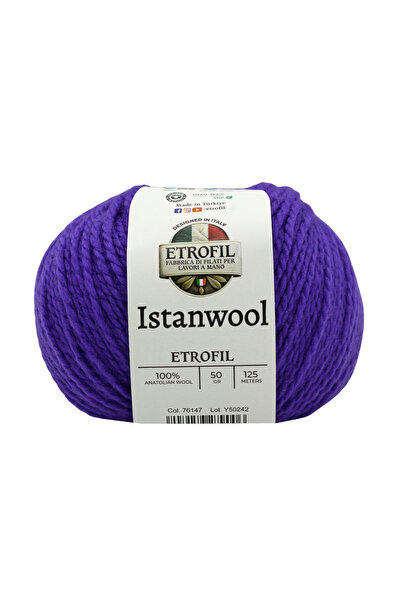 Etrofil Istanwool pređa za pletenje ljubičasta 100% turska vuna 50g 125m (76147)